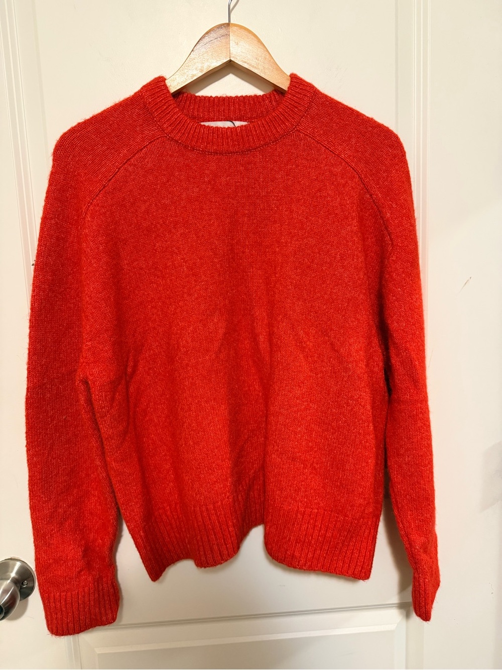 Stradivarius Bright Red Cozy Knit Sweater